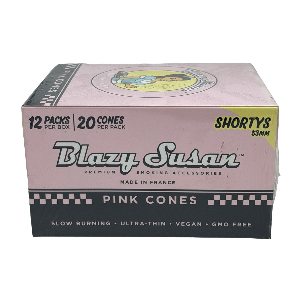 Blazy Susan Cones 20 Pack - Pink 53MM Shorty - Box of 12