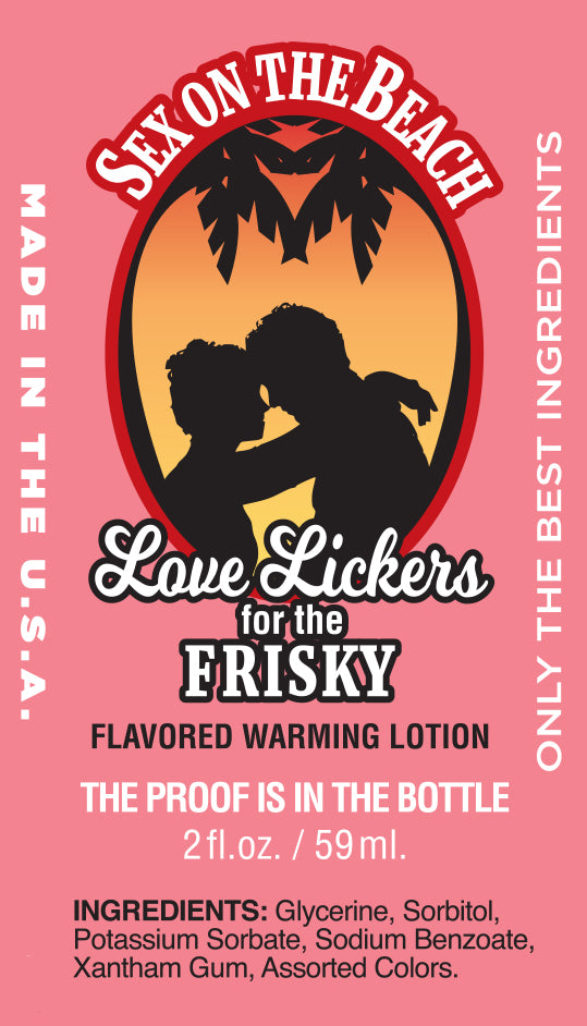 Love Lickers Warming and Lickable Massage Oil - Sex On The Beach 2oz