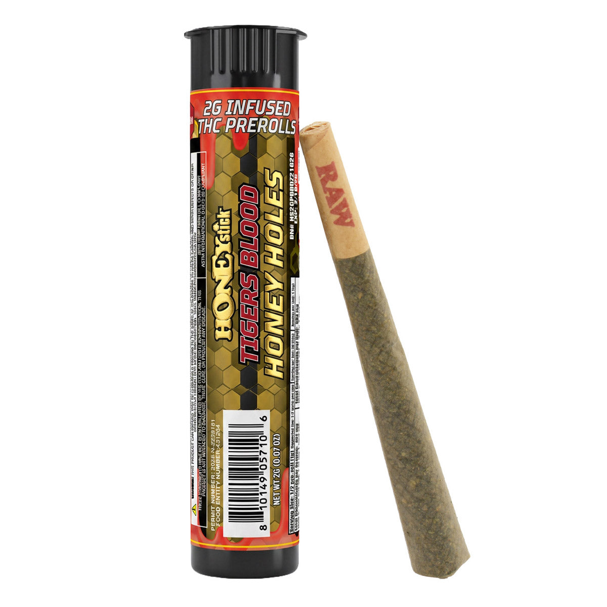 Honey Holes 2 Gram THCA Infused Pre-Rolls by Honeystick