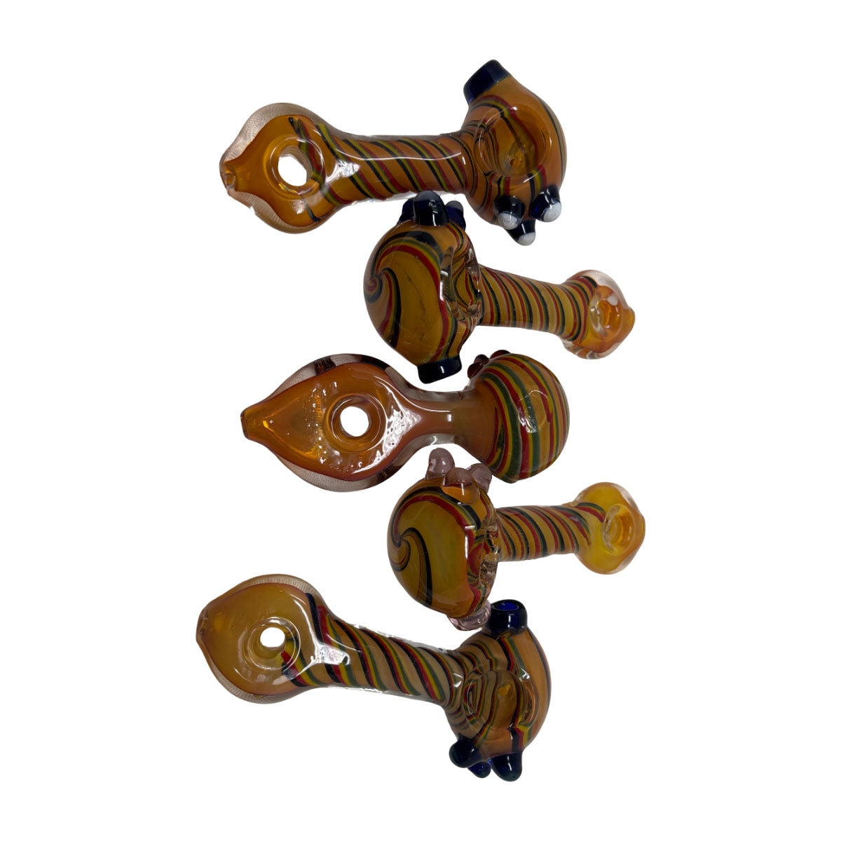 Glass 4in Hand Pipe - Style HP112- Bag of 5