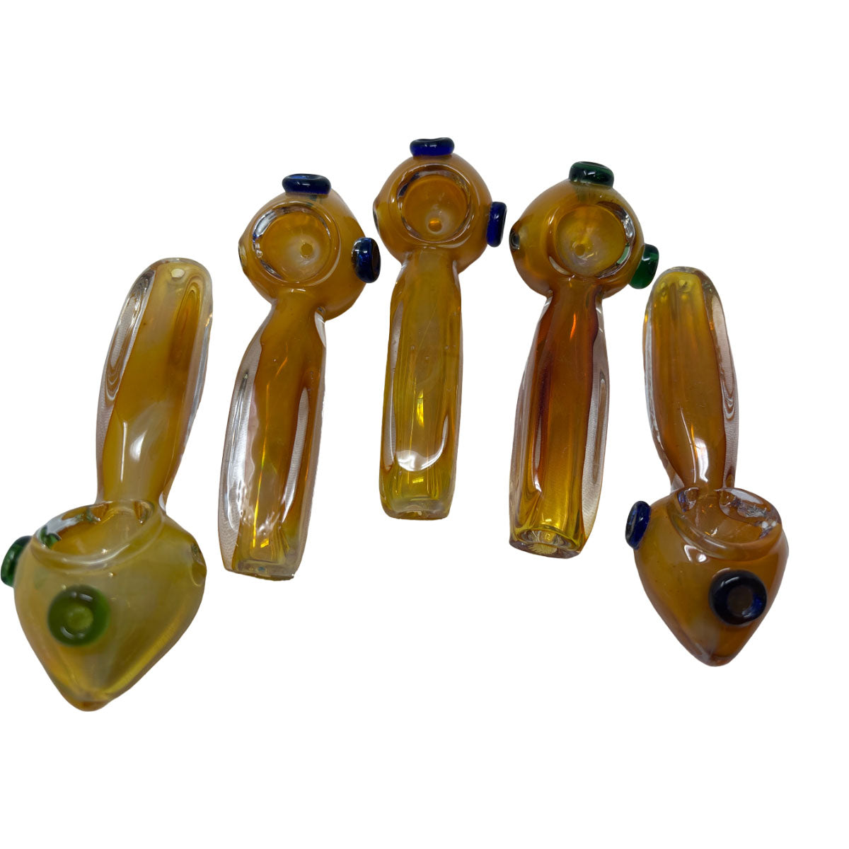 Glass 3in Hand Pipe - Style HP125 - Bag of 2