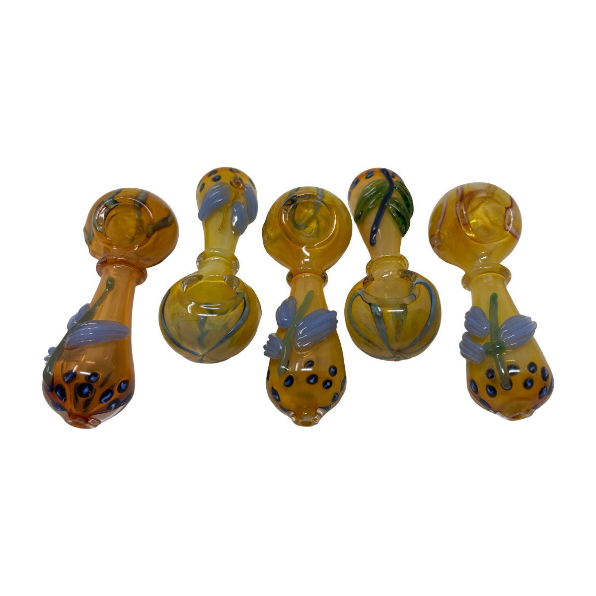 Glass 3in Hand Pipe - Style HP131 - Bag of 2
