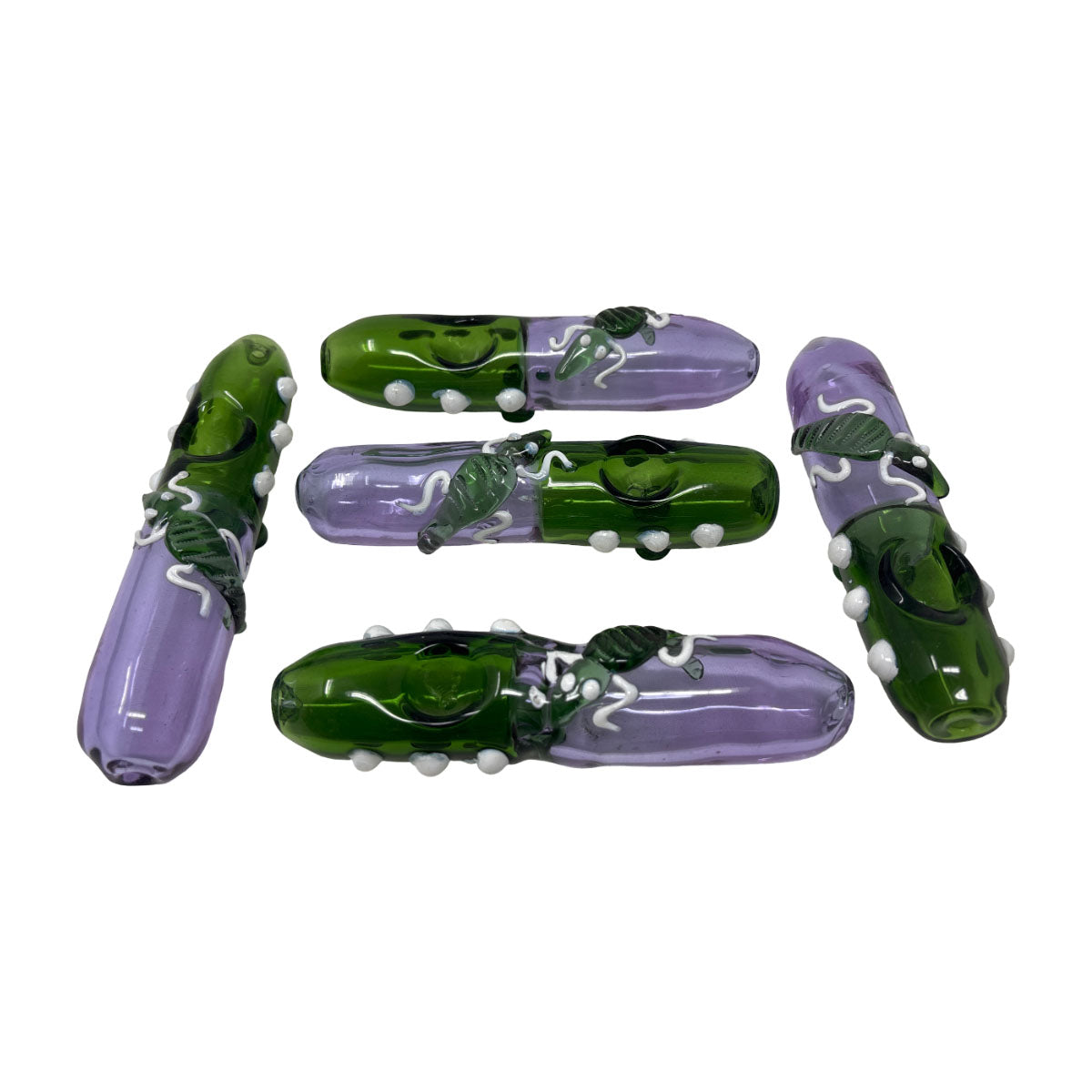 Glass Hand Pipe - Steamroller HP304 - Bag of 5