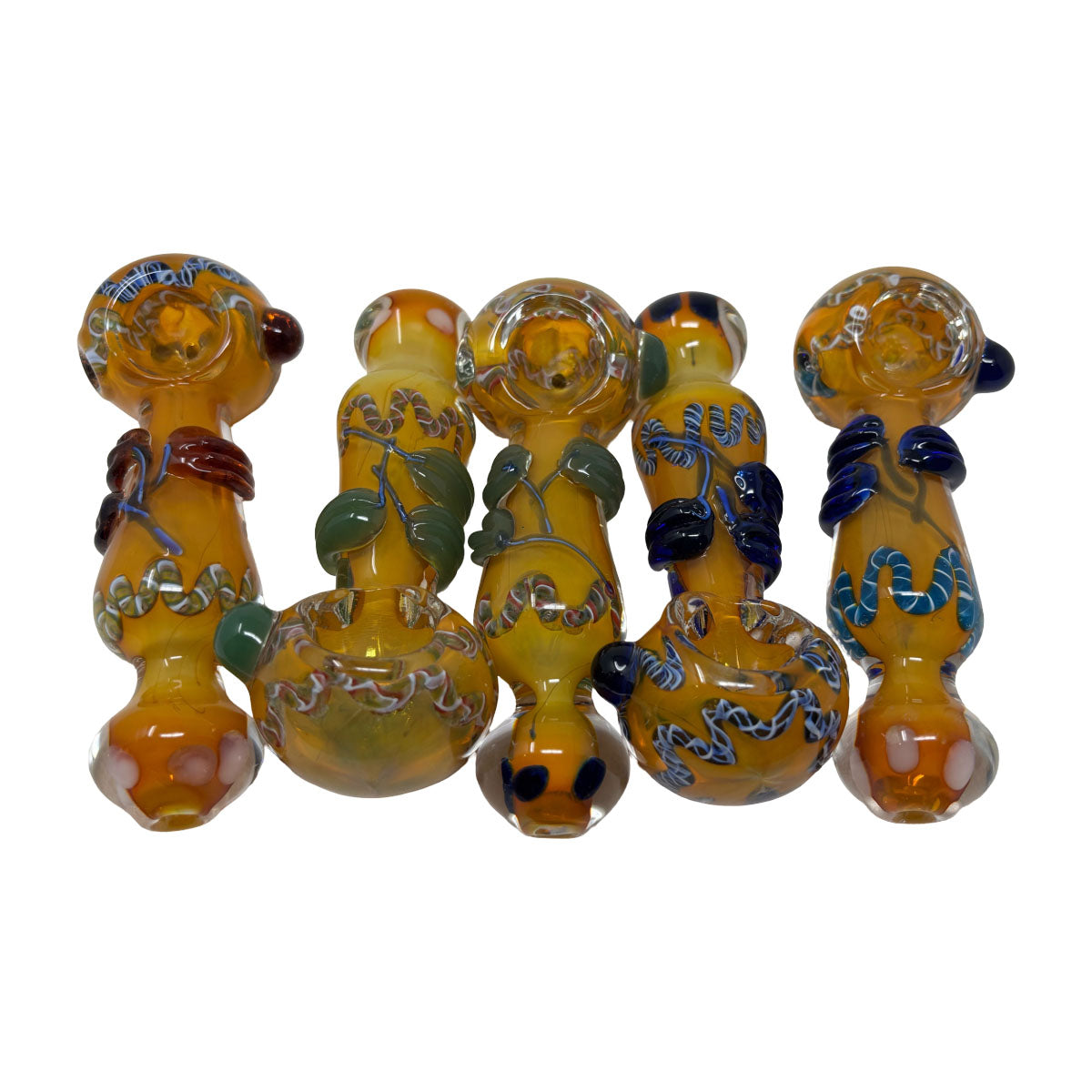 Glass 4in Hand Pipe - Style HP58 - Bag of 5