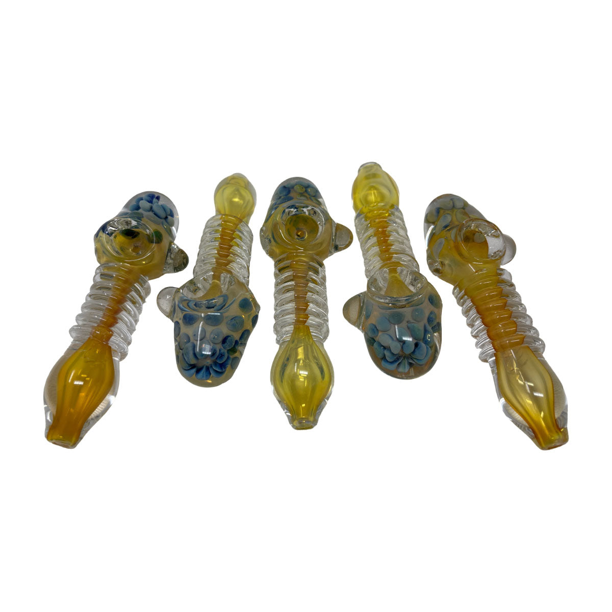 Glass 4in Hand Pipe - Style HP60- Bag of 5