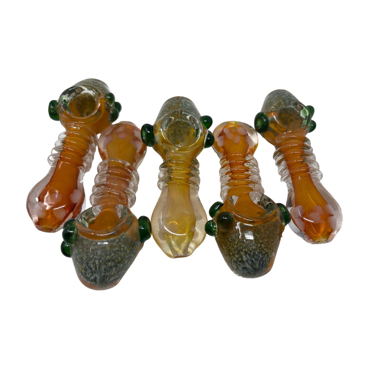 Glass 4in Hand Pipe - Style HP75- Bag of 2