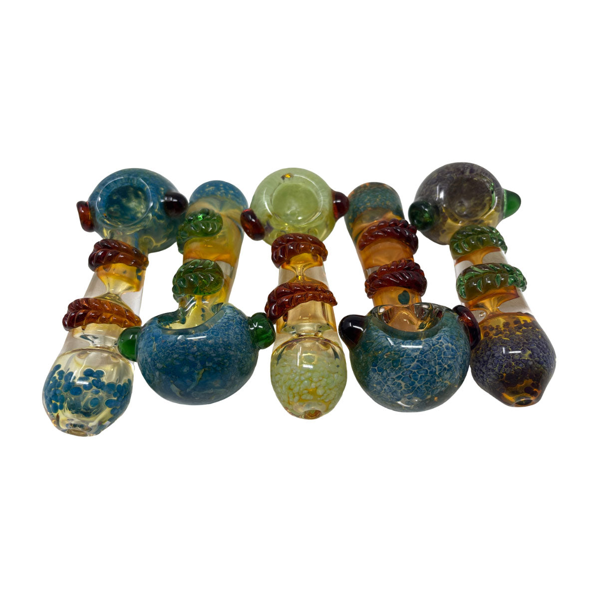 Glass 4in Hand Pipe - Style HP82 - Bag of 2