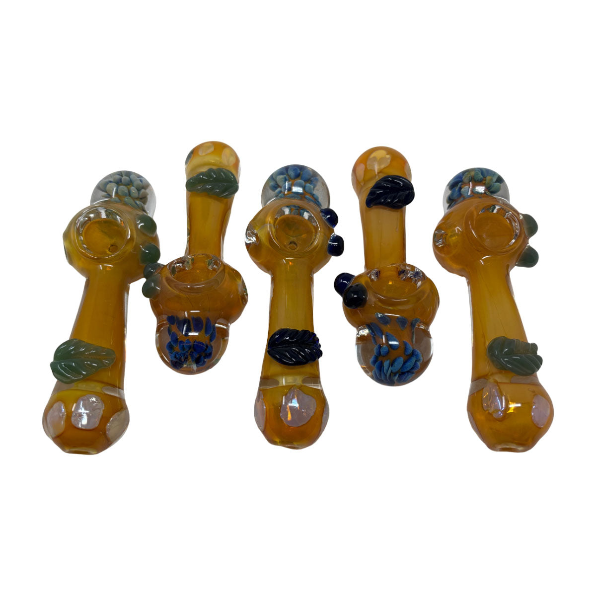 Glass 4in Hand Pipe - Style HP95- Bag of 2