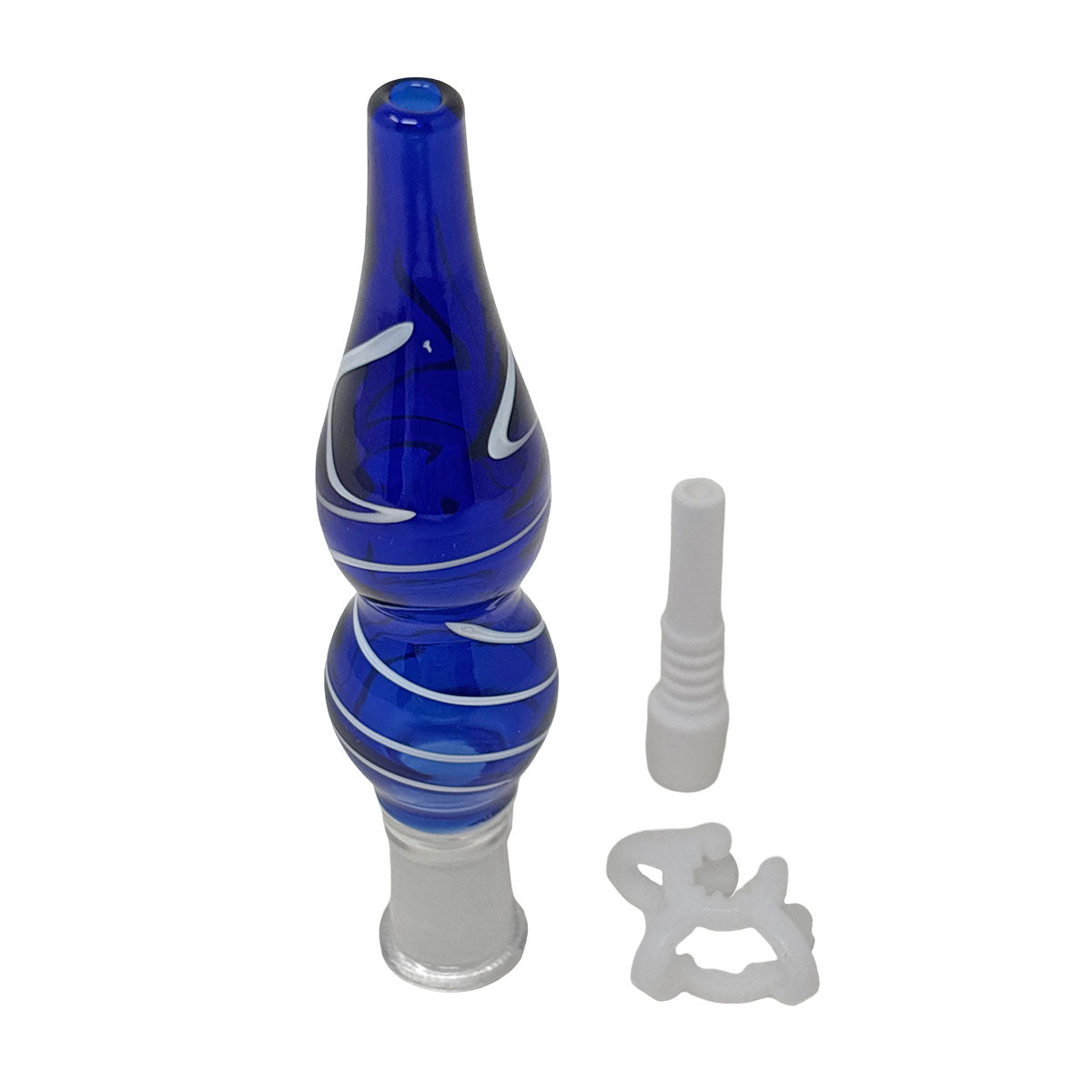 Glass Nectar Straw - 10MM w/ Ceramic Tip - Bag of 15
