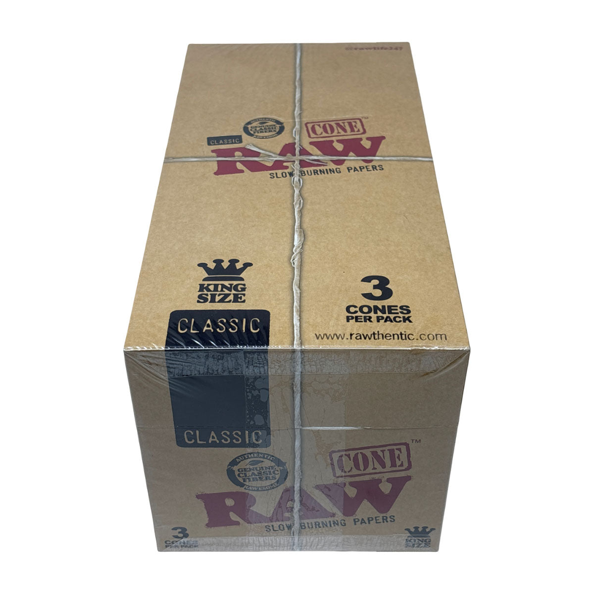 RAW Cones 3 Pack - Classic King Size - Box of 32
