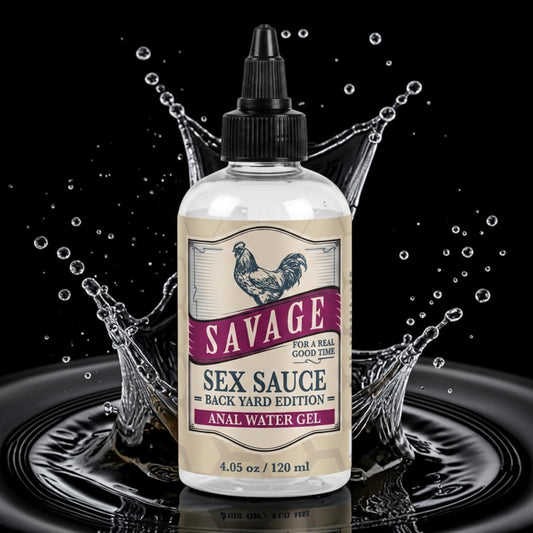 Savage Sex Sauce Thick - Backyard Edition Water Anal Gel (2oz/4oz/8oz)