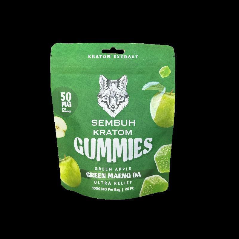 Sembuh Gummies 1000mg 20pc - Green Maeng Da-Green Apple