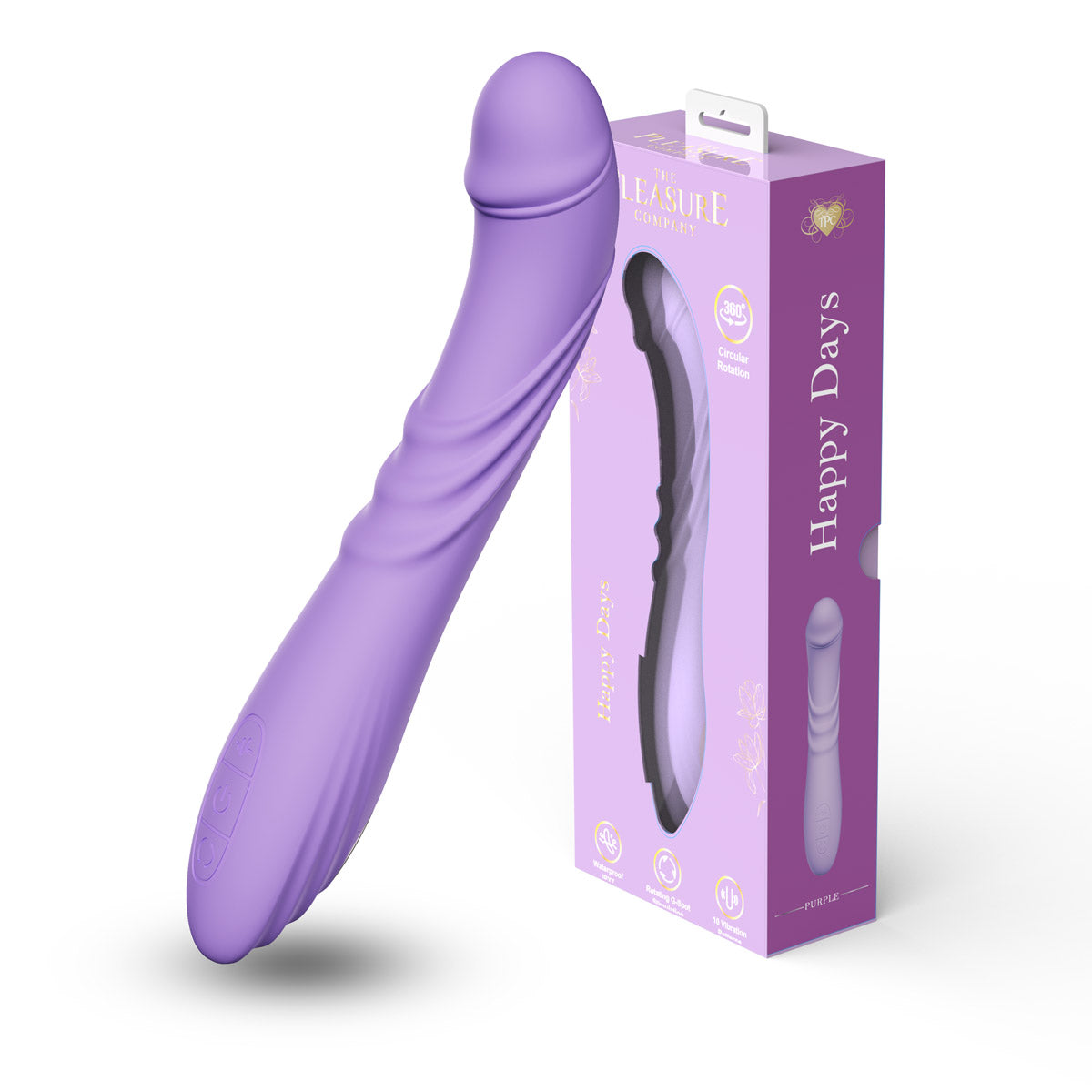 Happy Days Rotating Vibrator - Purple