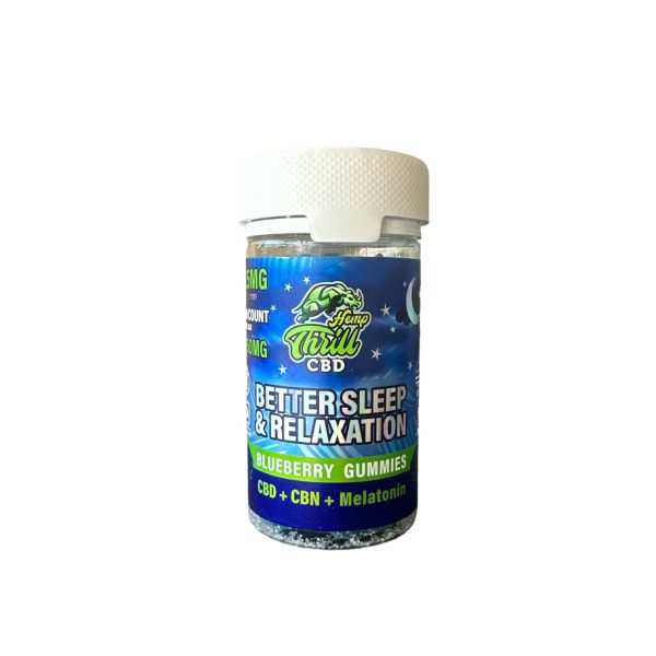 Hemp Thrill Sleep Gummies 750mg - Blueberry