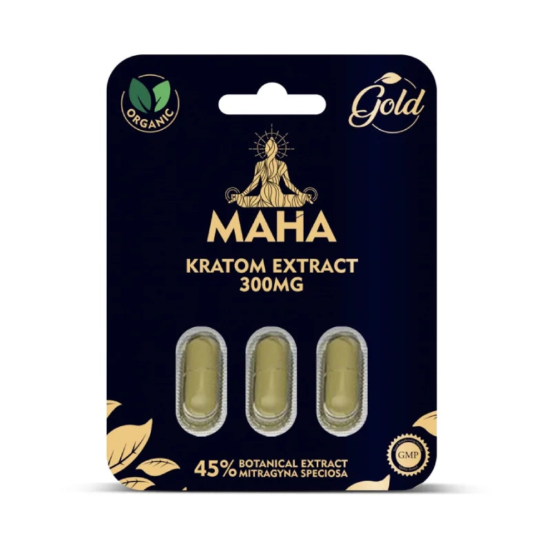Maha 300mg Kratom Extract - 3 Capsule Pack