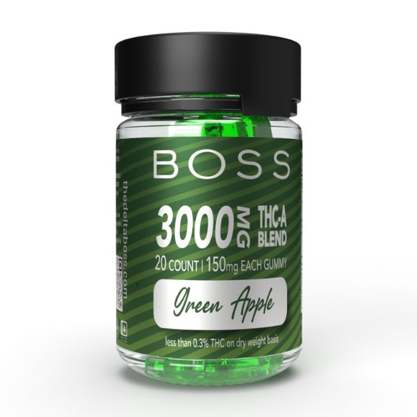 Boss Gummies Thca 150mg  - 20ct Green Apple