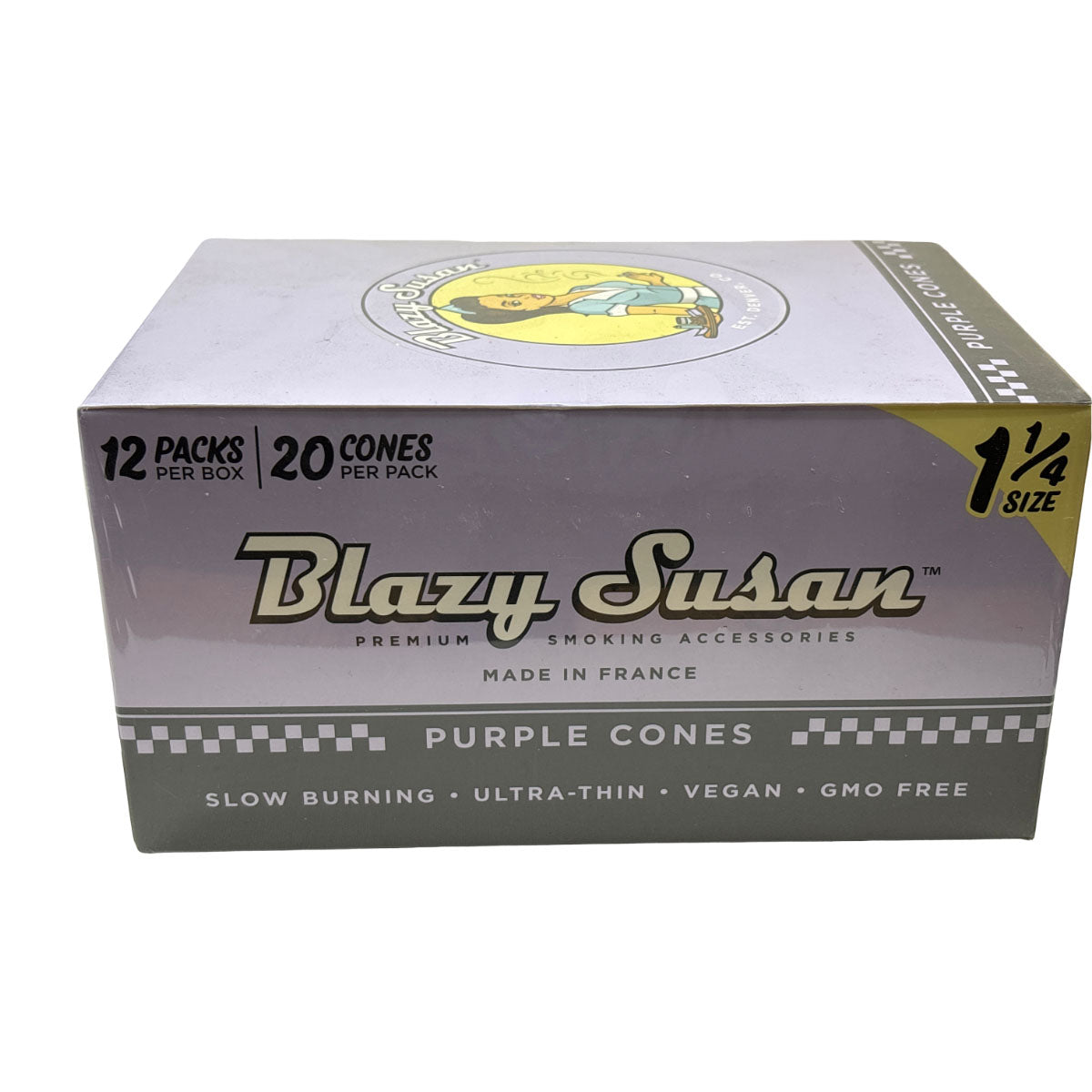 Blazy Susan Cones 20 Pk - Purple 1 1/4 size - Box of 12