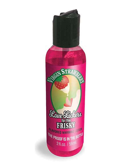 Love Lickers Warming n Lickable Massage Oil - Virgin Strawberry