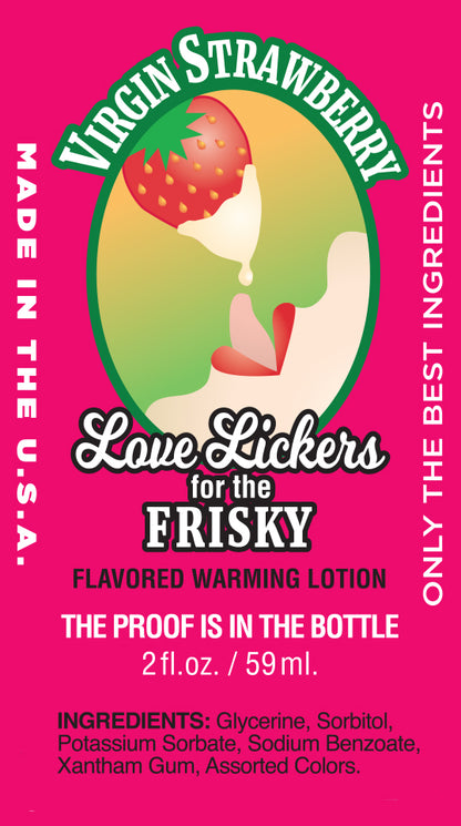 Love Lickers Warming n Lickable Massage Oil - Virgin Strawberry