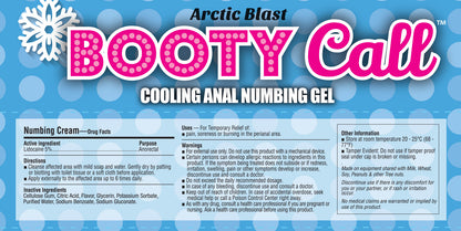 Booty Call Anal Numbing Gel - 10ml Artic Blast
