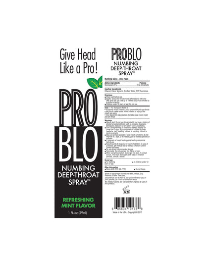 Pro Blo Throat Numbing Spray - Cinnamon
