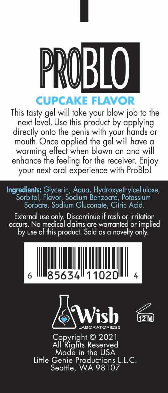 Pro Blo Oral Pleasure Gel - 1.5oz Cupcake