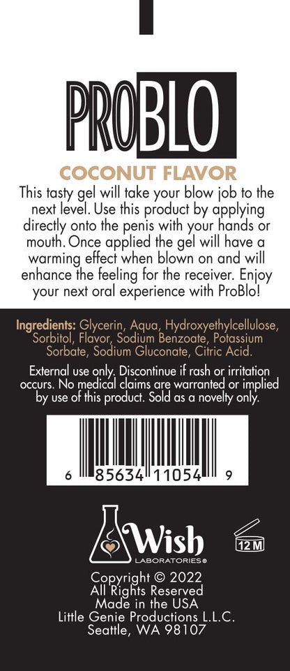 Pro Blo Oral Pleasure Gel - 1.5oz Coconut
