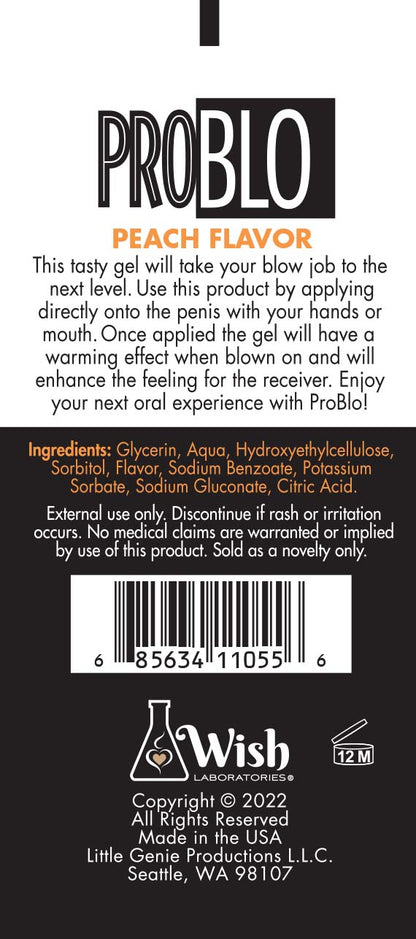 Pro Blo Pleasure Gel - 1.5oz Peach