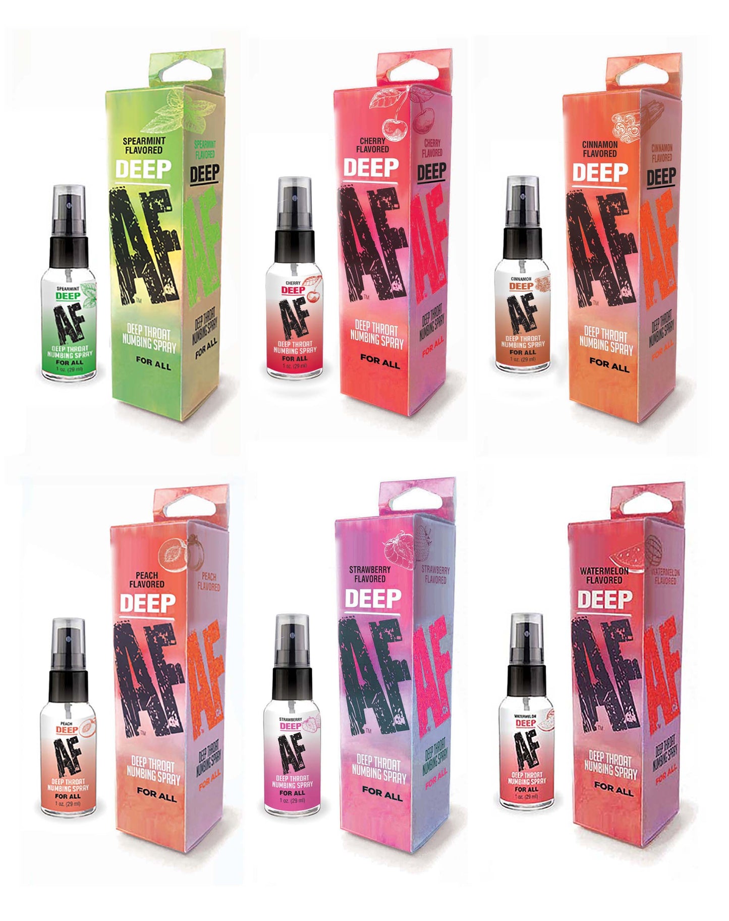 Deep AF Numbing Throat Spray - Cherry 1oz