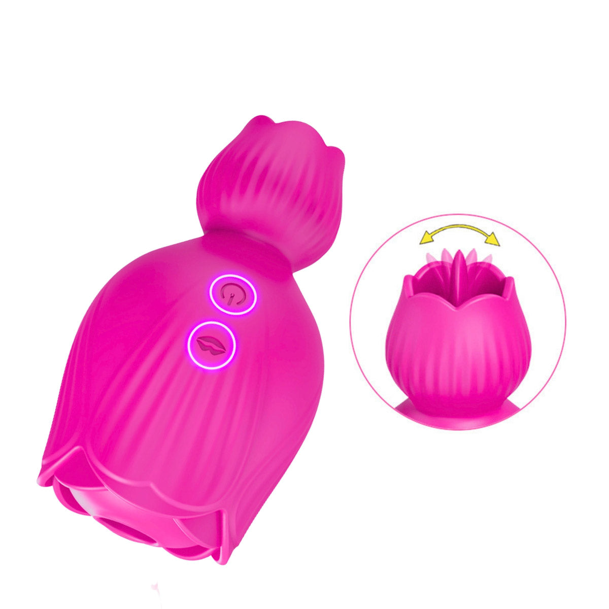 Bella Duo Flicker Suction Vibe-Pink