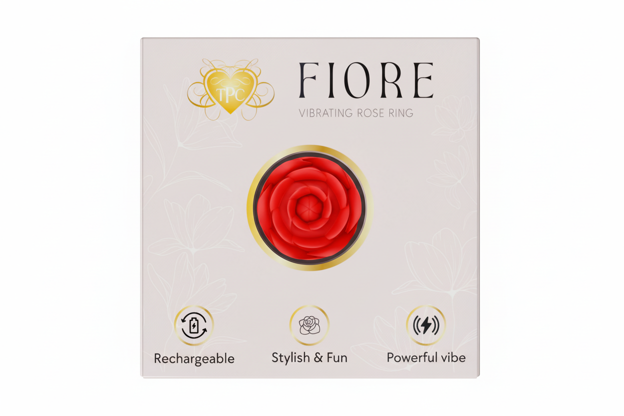 Fiore Rose Ring - Red