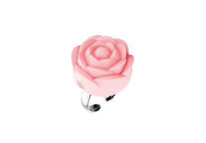 Fiore Vibrating Rose Ring - Pink