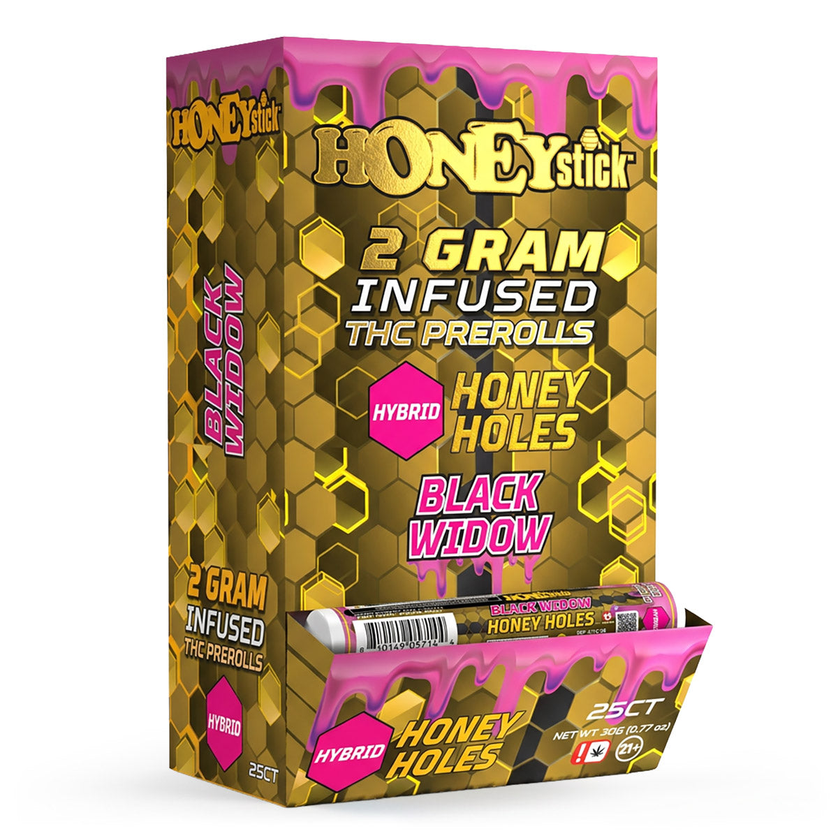 Honey Holes 2 Gram THCA Infused Pre-Rolls by Honeystick