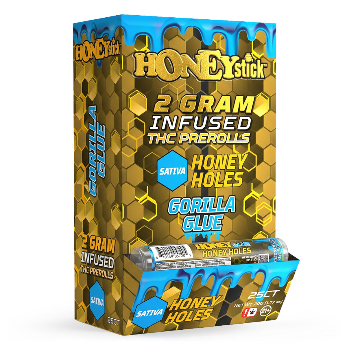 Honey Holes 2 Gram THC Infused Pre-Rolls by Honeystick