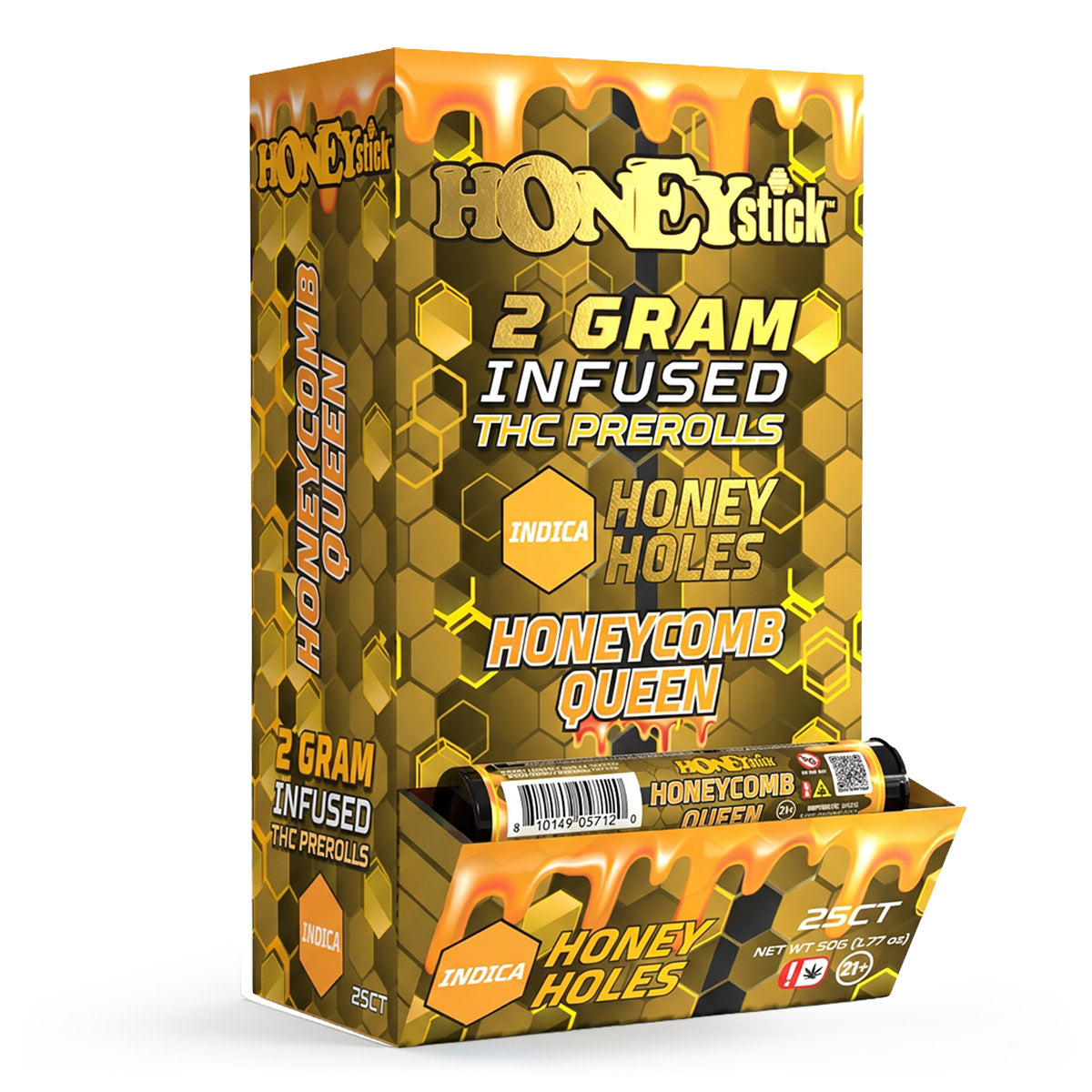 Honey Holes 2 Gram THCA Infused Pre-Rolls by Honeystick