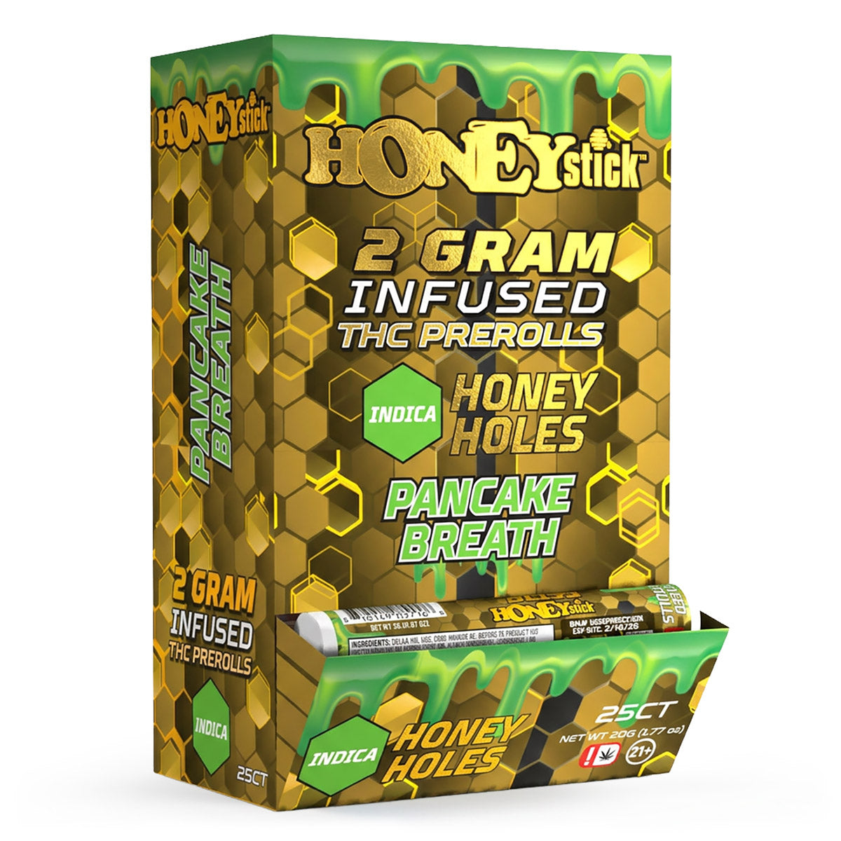 Honey Holes 2 Gram THCA Infused Pre-Rolls by Honeystick