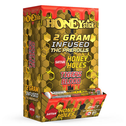 Honey Holes 2 Gram THCA Infused Pre-Rolls by Honeystick