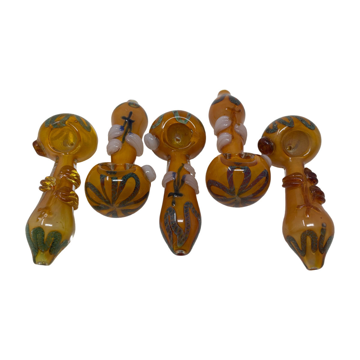 Glass 4in Hand Pipe - Style HP101 - Bag of 5