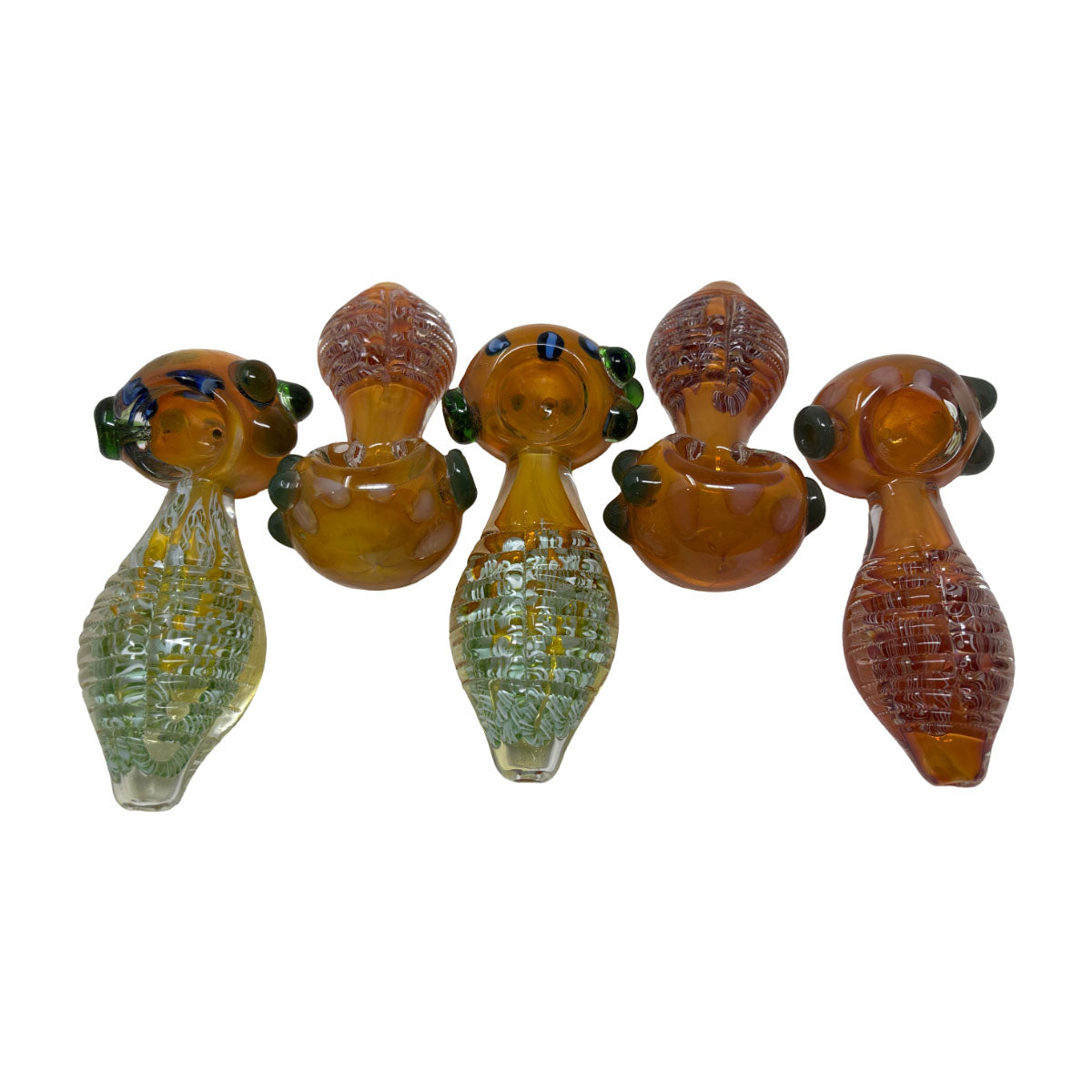 Glass 4in Hand Pipe - Style HP103 - Bag of 5