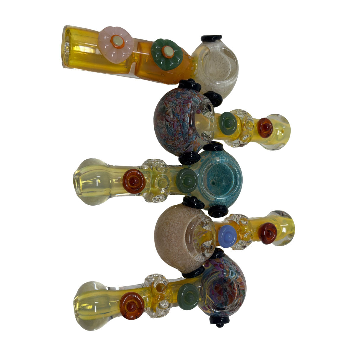 Glass 4in Hand Pipe - Style HP116- Bag of 5