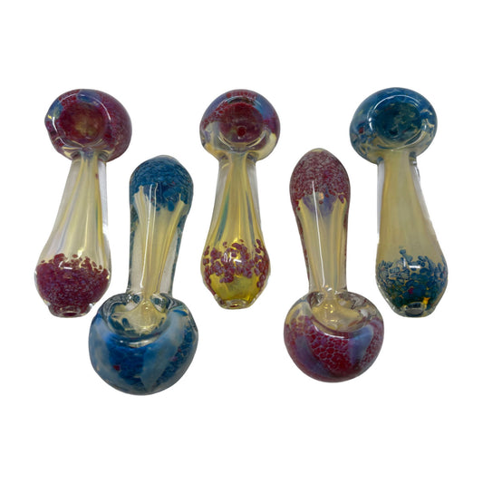 Glass 3in Hand Pipe - Style HP120 - Bag of 2