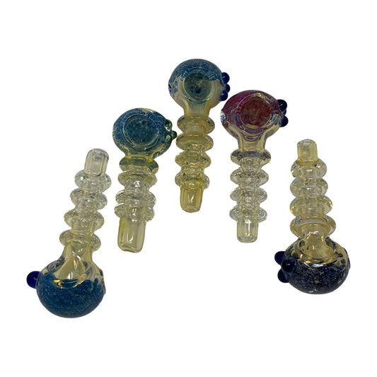Glass 3in Hand Pipe - Style HP137 - Bag of 5