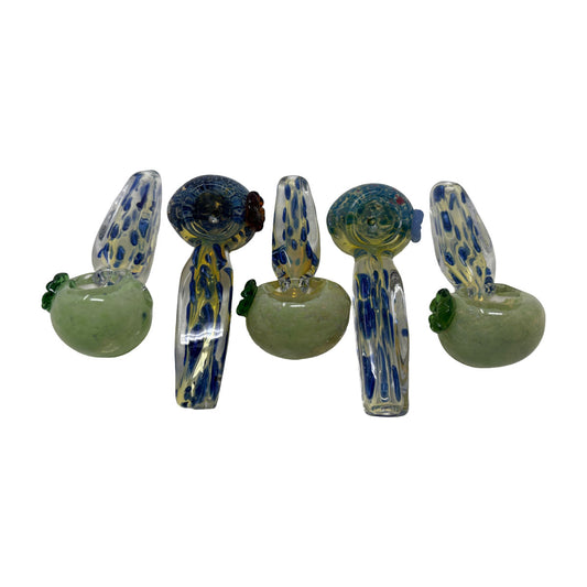 Glass 3in Hand Pipe - Style HP205 - Bag of 5