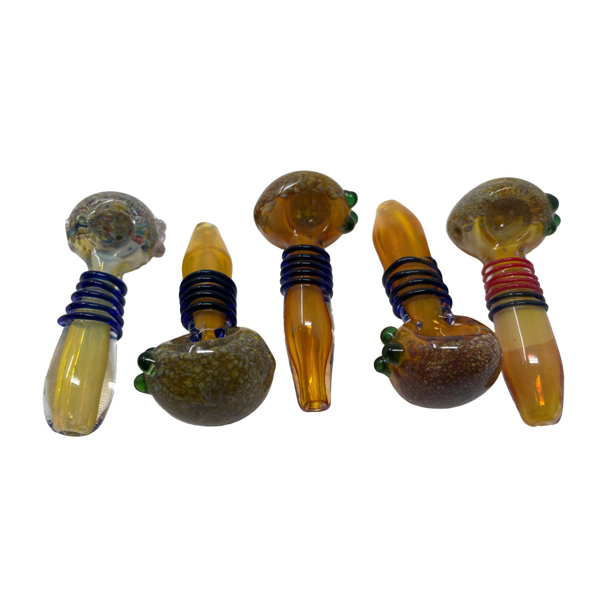 Glass 3in Hand Pipe - Style HP206 - Bag of 5