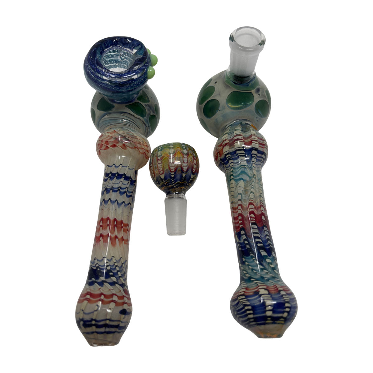 Glass 6in Hand Pipe - Premium Combo 2 Pack - HP301