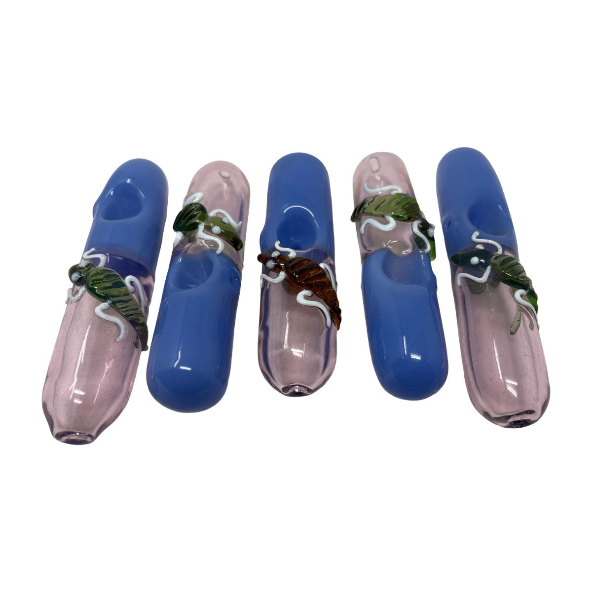 Glass Hand Pipe - Steamroller HP303 - Bag of 5