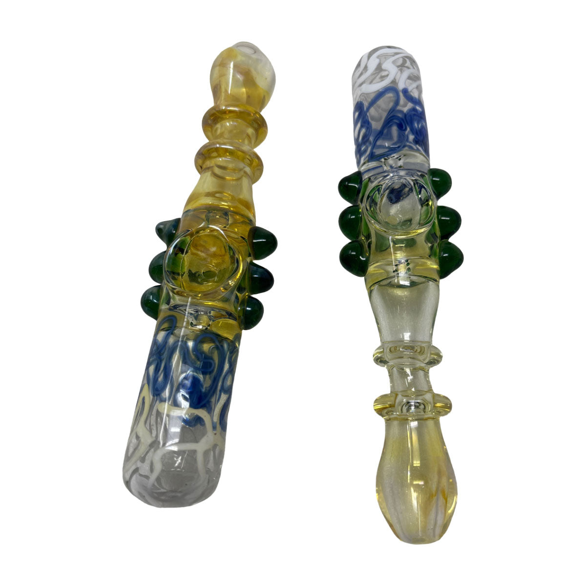 Glass 6in Hand Pipe - Steamroller HP305 - Bag of 2