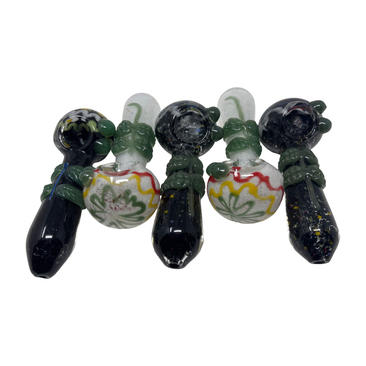 Glass 4in Hand Pipe - Style HP57- Bag of 5