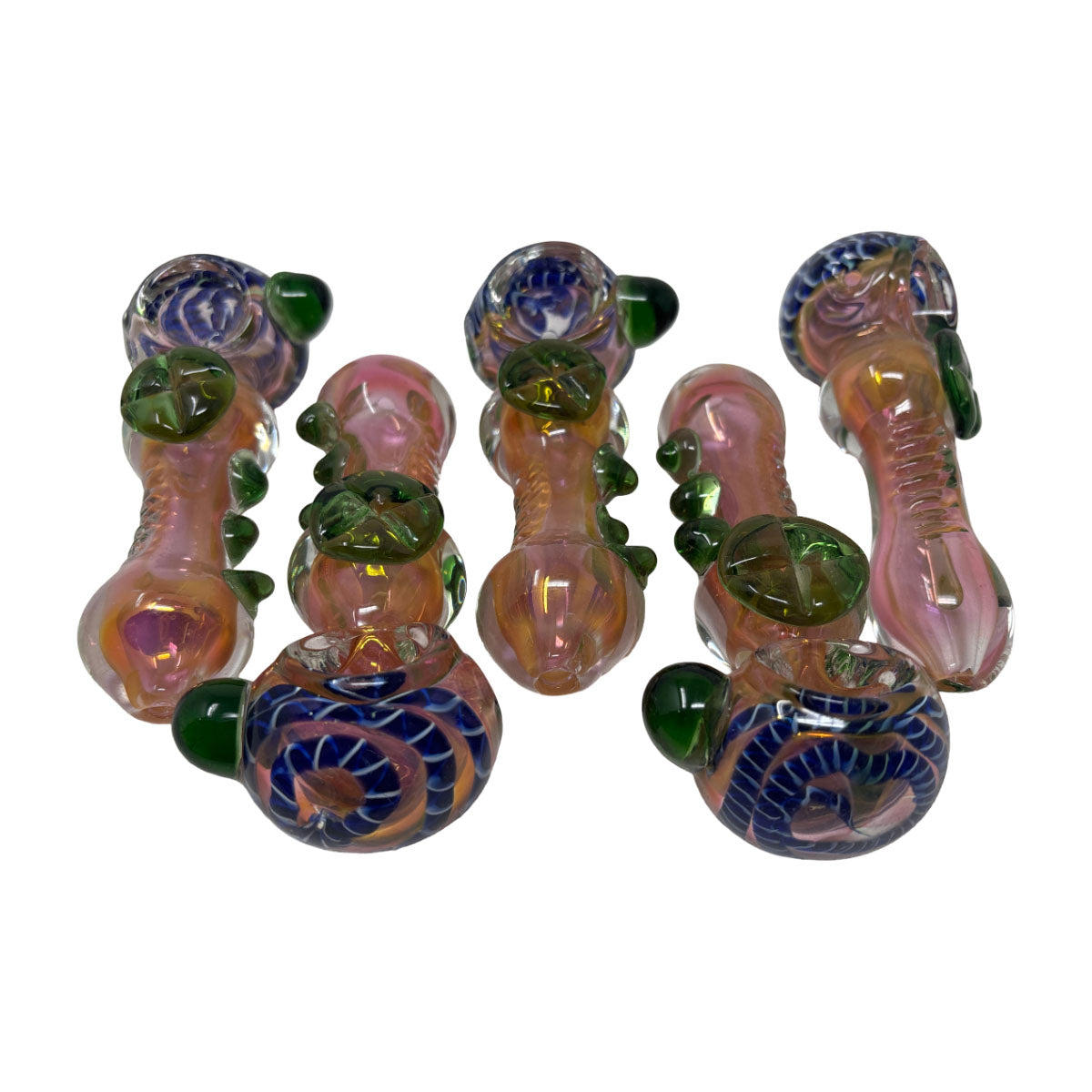 Glass 4in Hand Pipe - Style HP65- Bag of 5