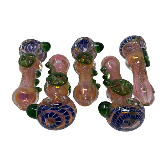 Glass 4in Hand Pipe - Style HP65- Bag of 5
